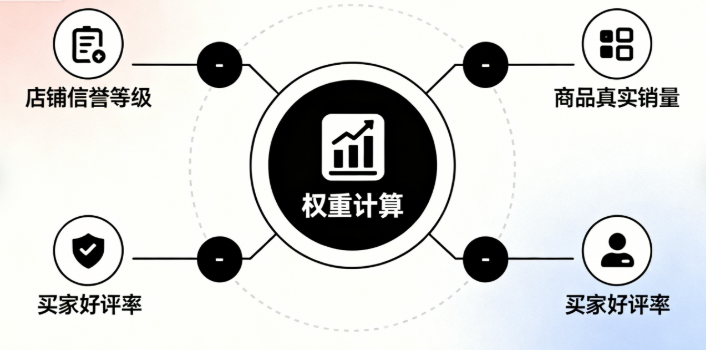 信誉等级、商品真实销量、买家好评率都能影响店铺的权重