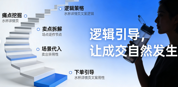 在写详情页文案的时候，有逻辑的引导文字特别管用