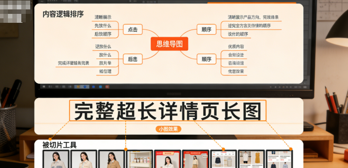 淘宝详情页的内容逻辑是有讲究的，先放什么、后放什么都得安排明白