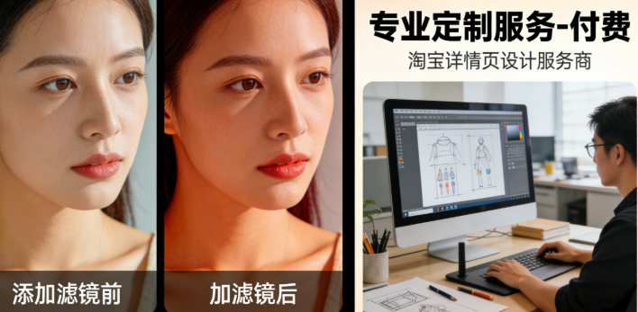 最后可以给做好的图片加个合适的滤镜再保存