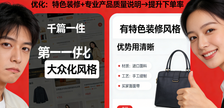 淘宝详情页跳失率太高，说白了就是买家对店铺第一印象差，自然不会下单成交