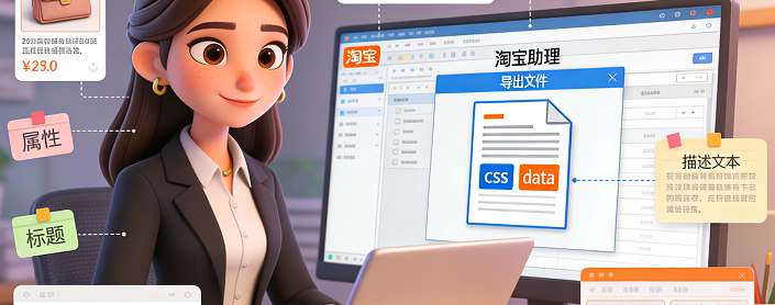 把我们宝贝的信息编辑好后导出的文件