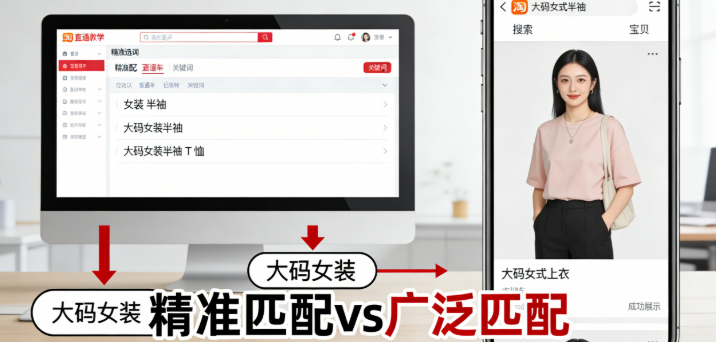 直通车选词不只是选对词，匹配方式选对了，曝光才能翻倍