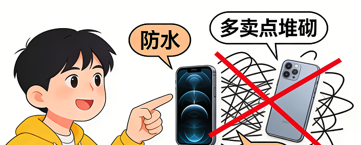 可以突出我们产品的1~2个卖点