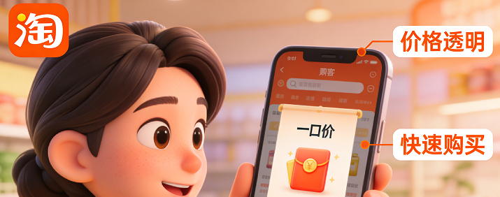 快速的完成购买我们的产品，避免了一些消耗时间的讨价环节