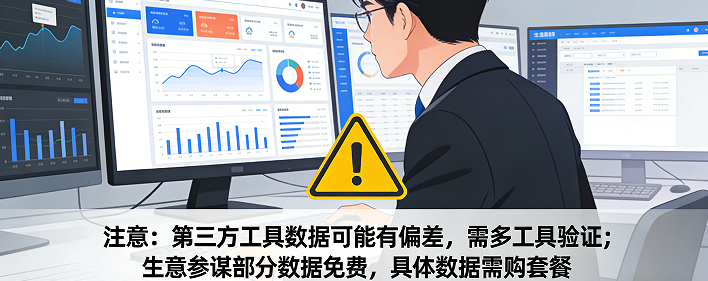 我们在第3方工具看到的淘宝销售数据可能会有所偏差