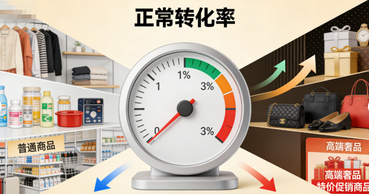 综合型产品的转化率能落在 1% 到 3% 之间,就算是很正常的情况 综合型产品的转化率能落在 1% 到 3% 之间,就算是很正常的情况