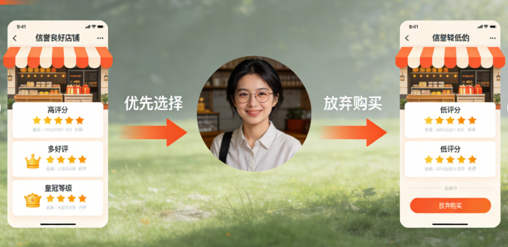 淘宝的转化率可不是固定不变的数儿,影响它的因素老多了,先说第一个关键因素,就是店铺的信誉和口碑 淘宝的转化率可不是固定不变的数儿,影响它的因素老多了,先说第一个关键因素,就是店铺的信誉和口碑