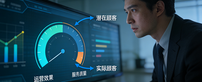 我们店铺的运营效果和我们顾客的服务质量