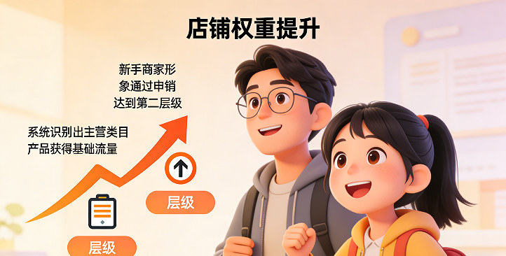 一定要做好我们店铺的权重，让系统识别出我们的主营类目。