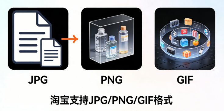 淘宝商品的主图总共要准备五张， 前四张都是常规主图，没什么特殊限制