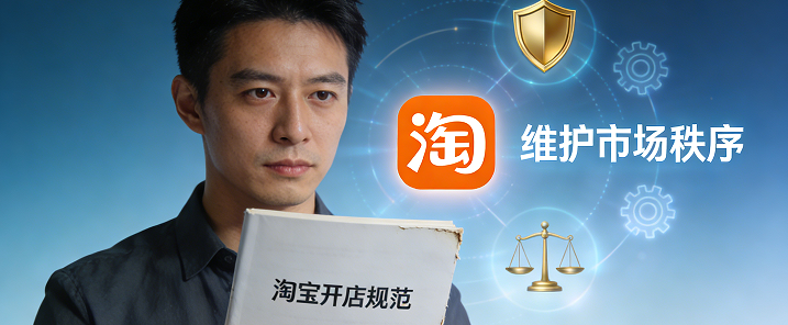 规范我们商家的行为。维护淘宝市场的秩序等为核心