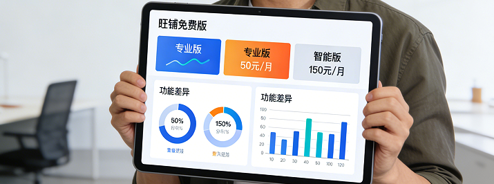 平台旺铺的费用有免费版，有基础的装修功能