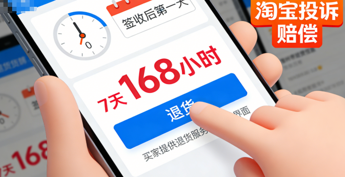 签收后的第二天零点开始计时，满 168 小时（刚好 7 天）之内都能退货