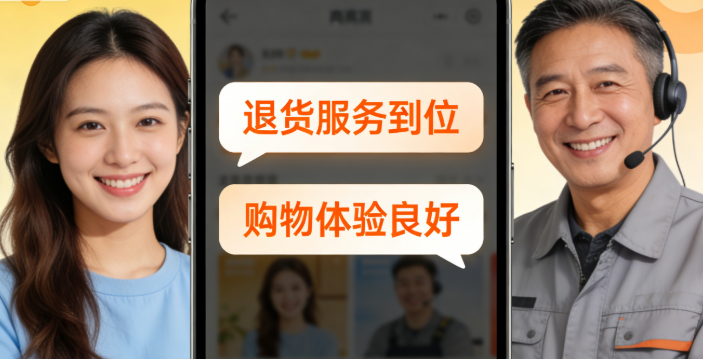 整个退货申请的过程里，商家要与顾客保持顺畅沟通