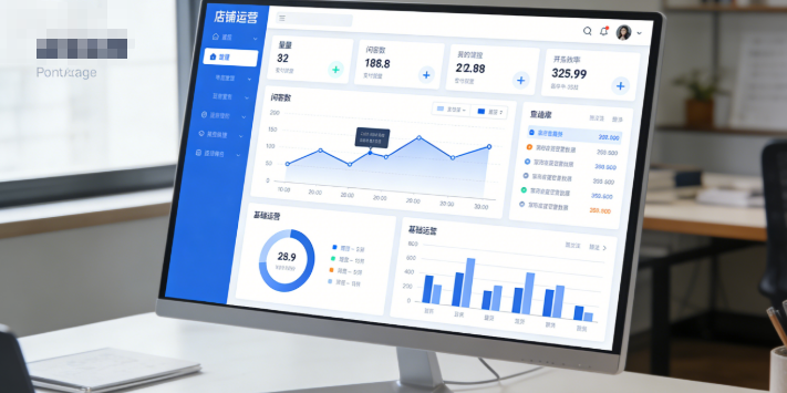 像这种店铺的收藏量、访客数这类数据，其实都是店铺基础运营情况的直观体现