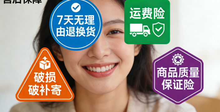 店铺给买家提供的各类售后保障